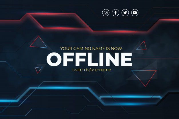 Freepik - Modern twitch background with abstract lines Free Vector [AI
