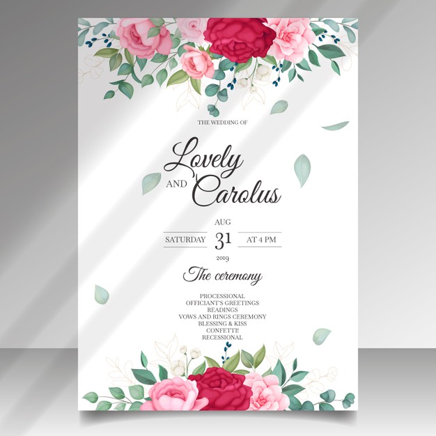 Wedding Invitation Design Freepik BEST DESIGN TATOOS