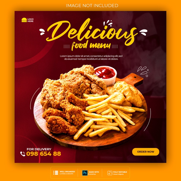Free Download Template Banner Food Psd